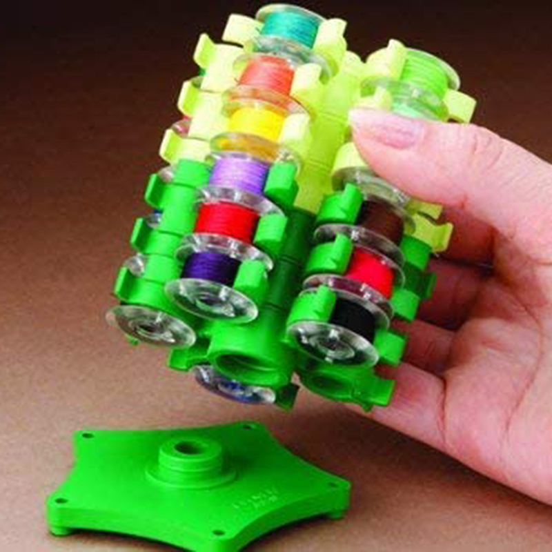 Cotton Embroidery Thread Skeins - Storage Clip Stand Sewing Bobbins Tower