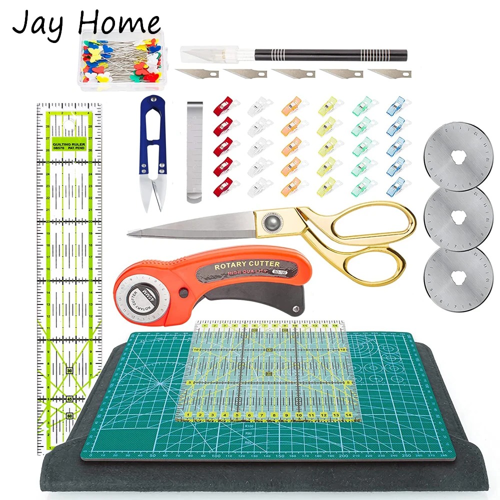Rotary Cutter For Fabric 45Mm - 42PCS Rotary Cutter Set 45mm Fabric