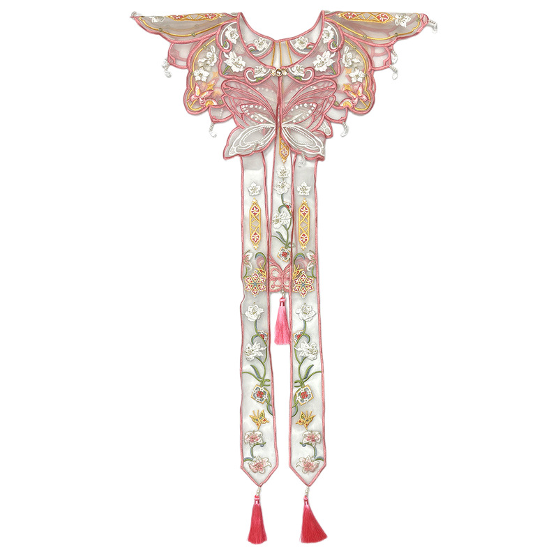 Embroidery - Chinese Hanfu Yunjian Shoulder Collar Butterfly