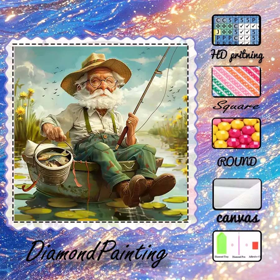 5D Diamond Painting Kit Full Drill - 1 piece of 5D DIY flocking