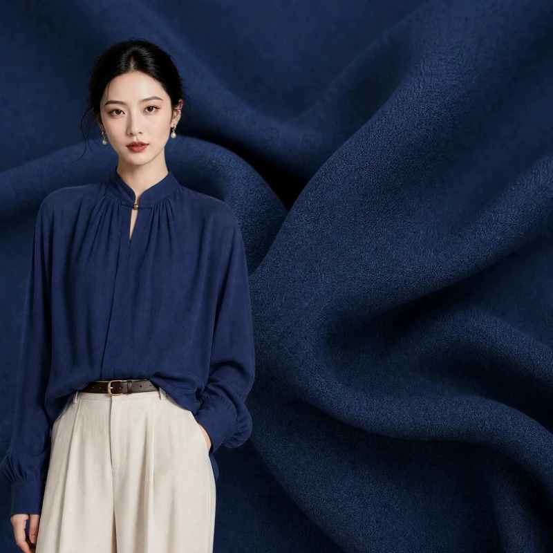 Sewing - Premium Sandwashed Linen Satin Fabric Deep