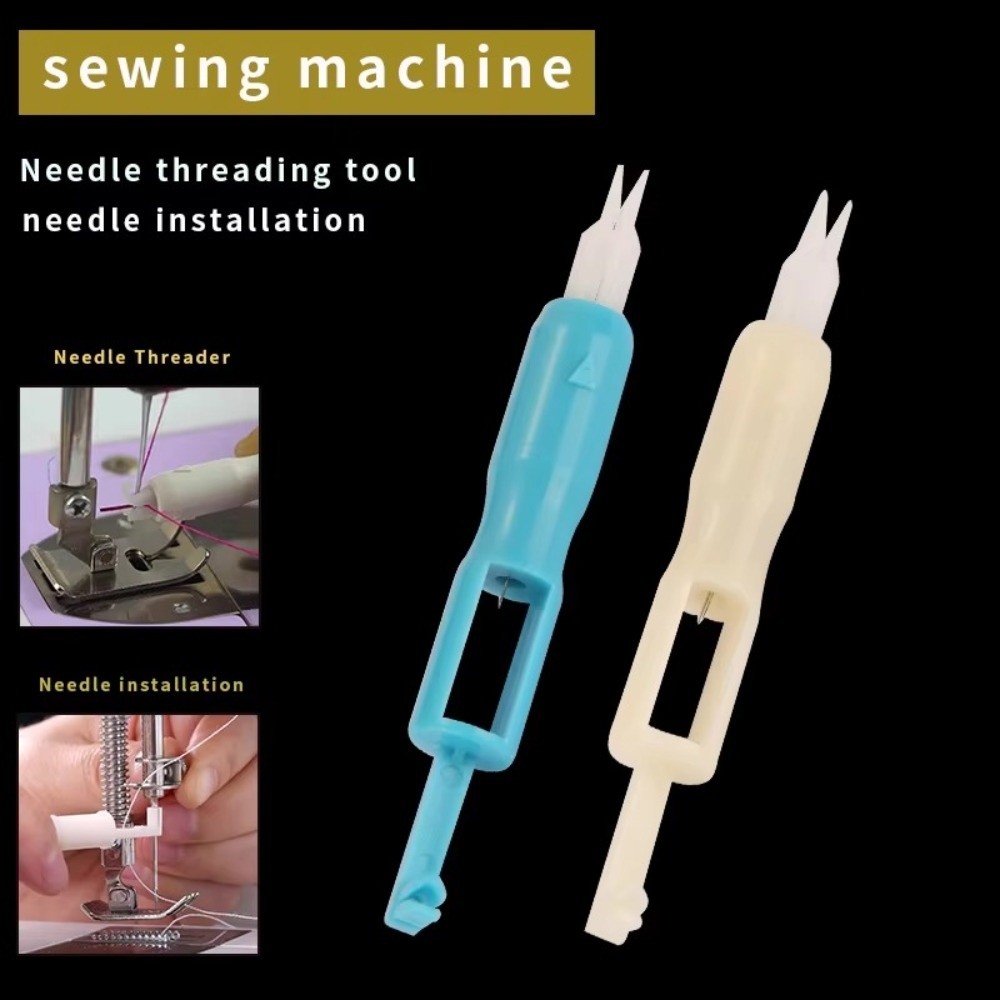 Cotton Embroidery Thread Skeins - 1/2Pcs Needlework Automatic Needle Threader Plastic
