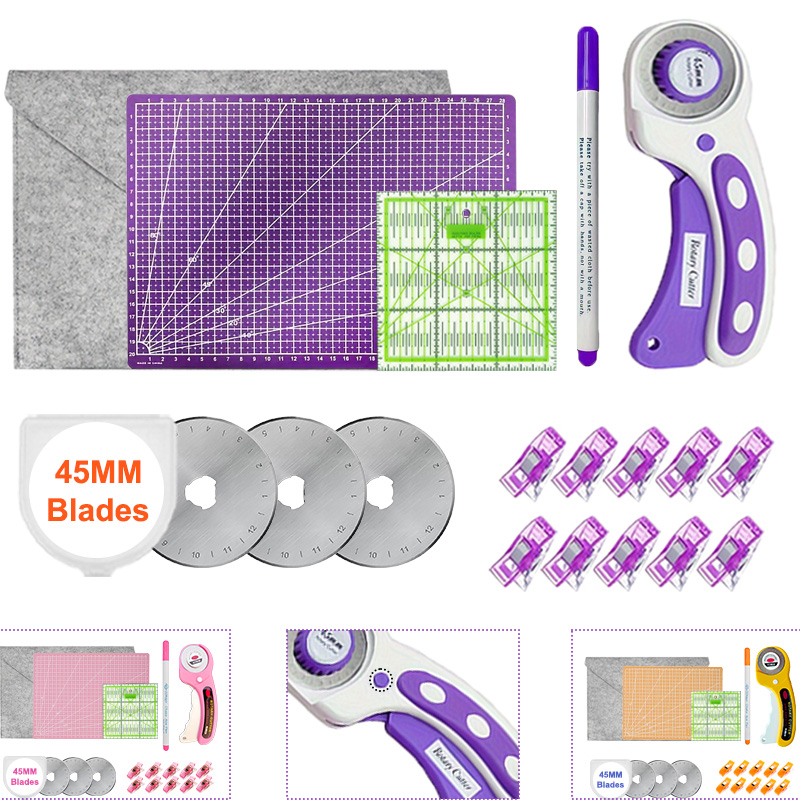 Rotary Cutter For Fabric 45Mm - 45mm Rotary Cutter with Thickened A4