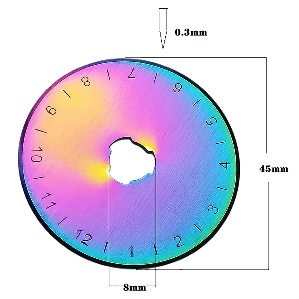 10Pcs 45mm  Rotary Cutter Blad - Rotary Cutter For Fabric 45Mm ulasan dan harga
