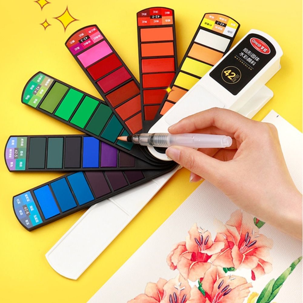 Portable Folding Watercolor Pa - Watercolor Paint Set Solid Pigment ulasan dan harga