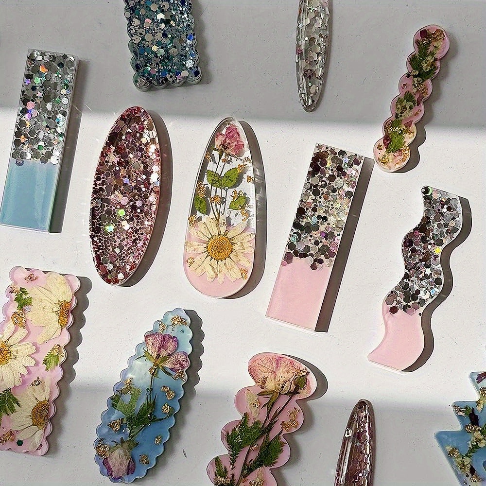 A Set of 10 Deep Hairpin Silic - Silicone Epoxy Resin Molds Set ulasan dan harga