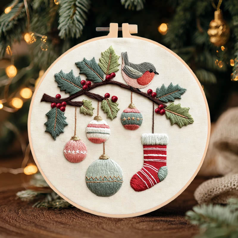 DIY Embroidery Christmas Tree  - Embroidery ulasan dan harga