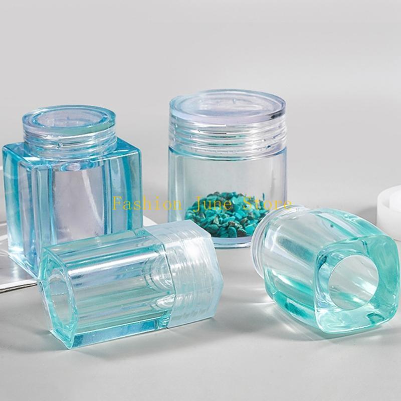 1 Set Storage Bottle Jar Cryst - Silicone Epoxy Resin Molds Set ulasan dan harga