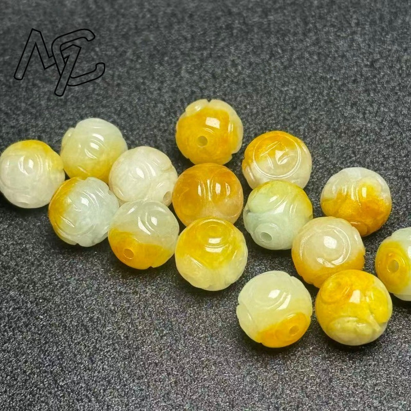 5pcs Natural Yellow Emerald Ja - Beading ulasan dan harga