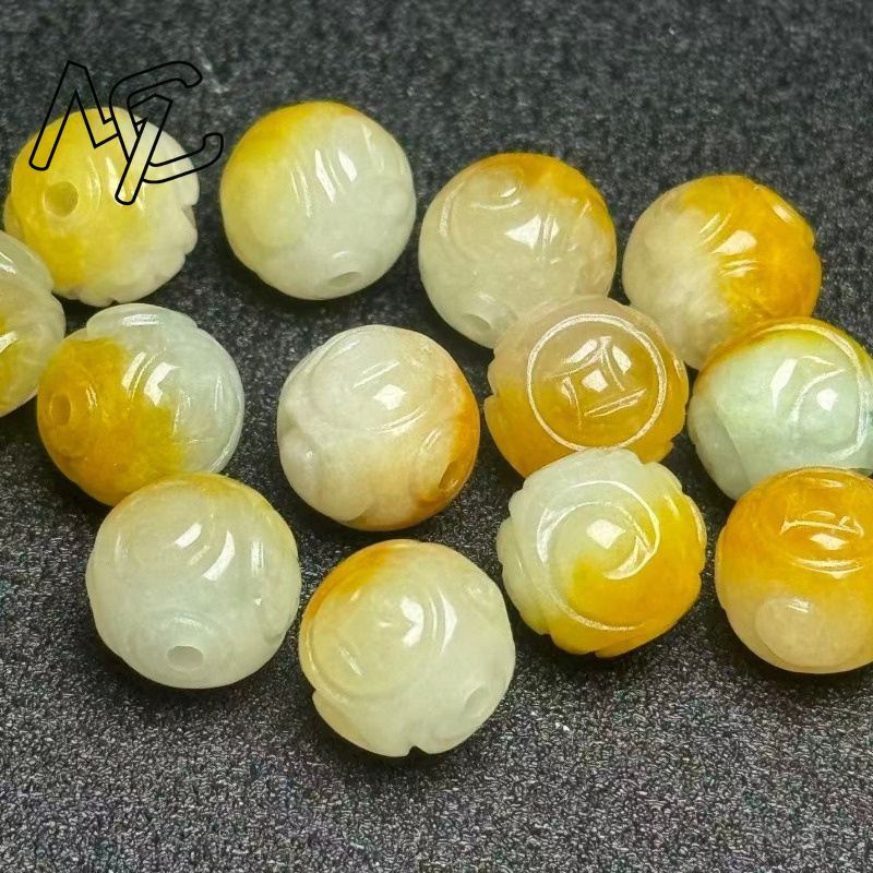 5pcs Natural Yellow Emerald Ja - Beading ulasan dan harga