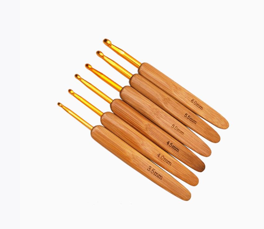 Bamboo Wooden Handle Crochet H - Wooden Crochet Hooks Ergonomic Handle ulasan dan harga