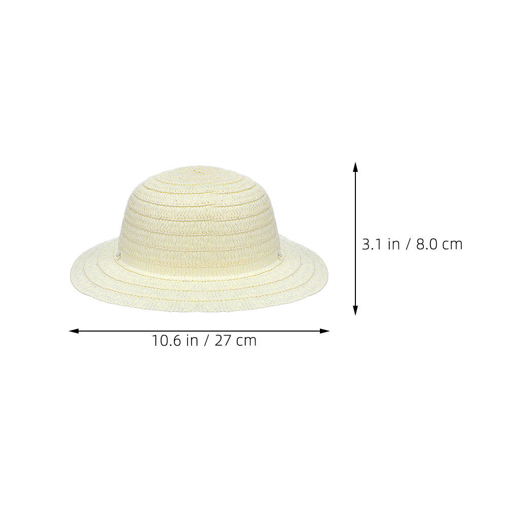 8Pcs Children Straw Hats DIY B - Painting Supplies ulasan dan harga