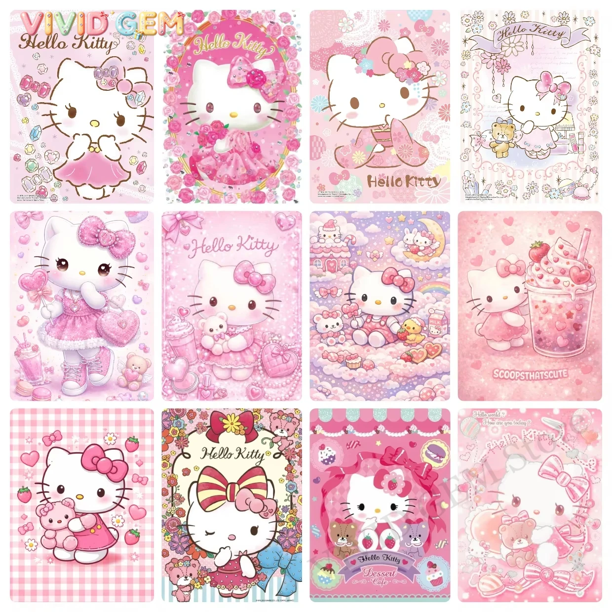 VIVID GEM Sanrio 5D DIY Diamon - 5D Diamond Painting Kit Full Drill ulasan dan harga