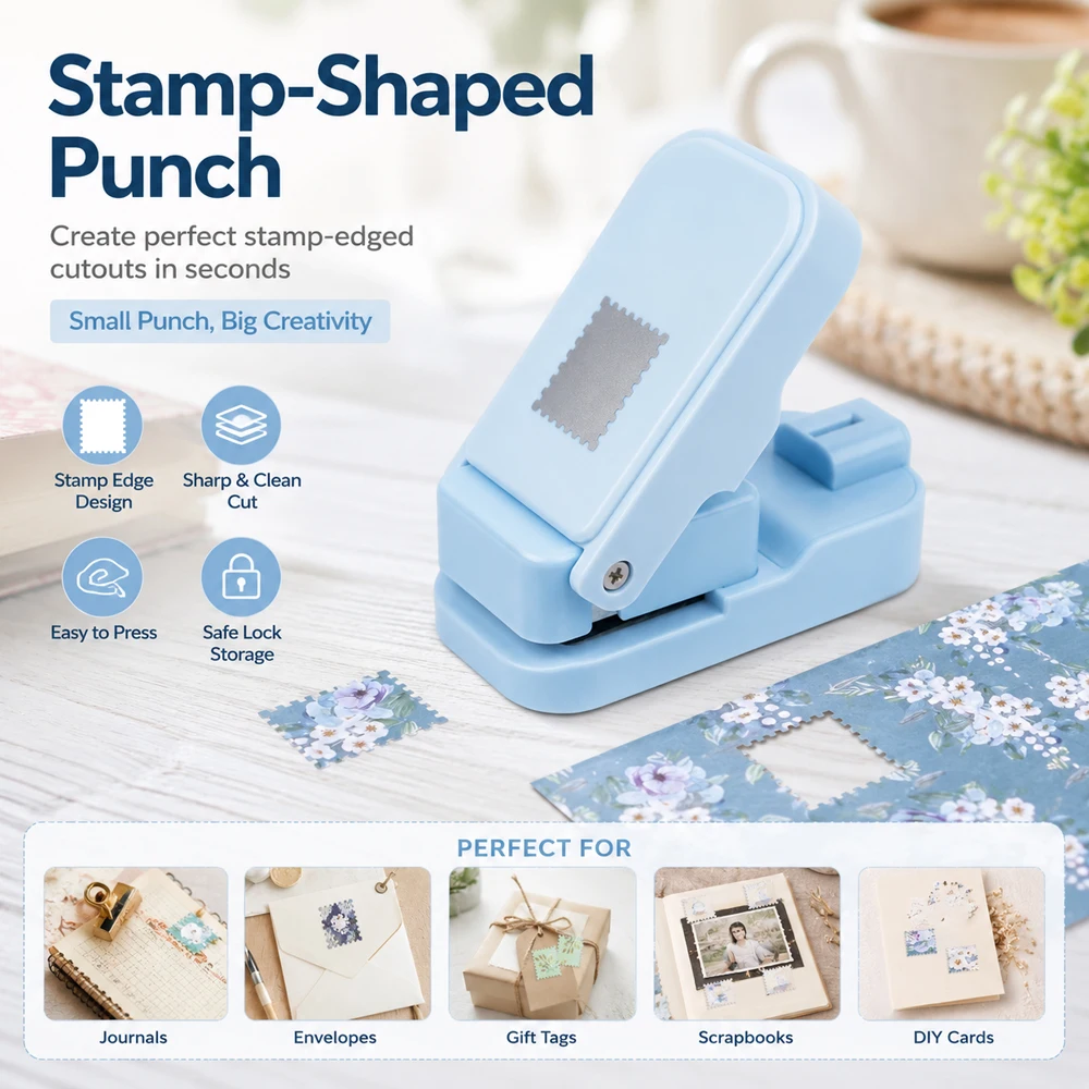 Postage Stamp Edge Paper Punch - Scrapbooking ulasan dan harga