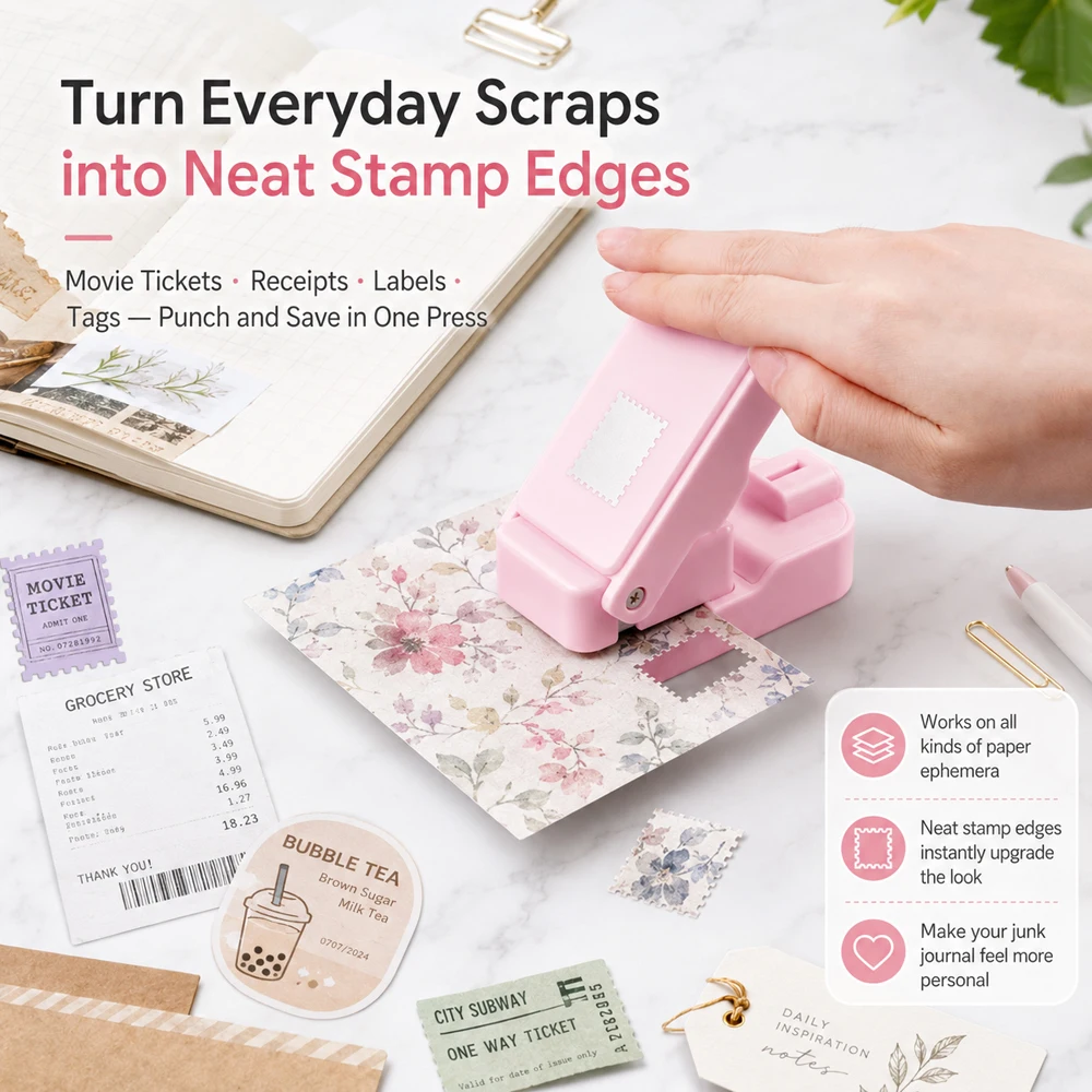 Postage Stamp Edge Paper Punch - Scrapbooking ulasan dan harga