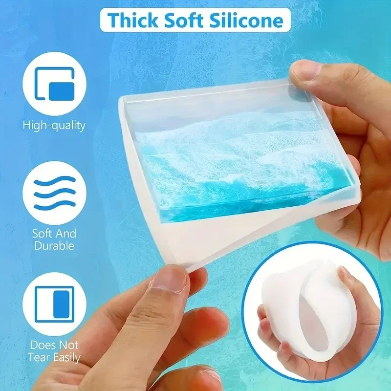 5Pcs/Set DlY Epoxy Resin Cup C - Silicone Epoxy Resin Molds Set ulasan dan harga