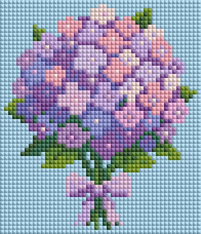 Minigem® Purple Hydrangea 5D D - 5D Diamond Painting Kit Full Drill ulasan dan harga