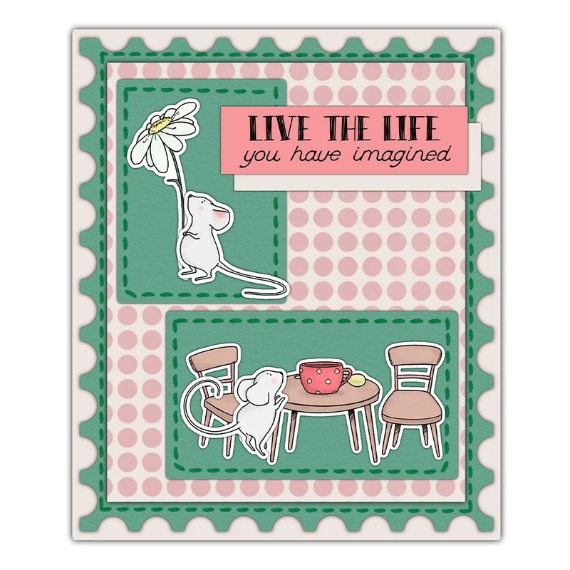 Suncraft Little Mouse & Kitche - Clear Silicone Stamps For Card Making ulasan dan harga