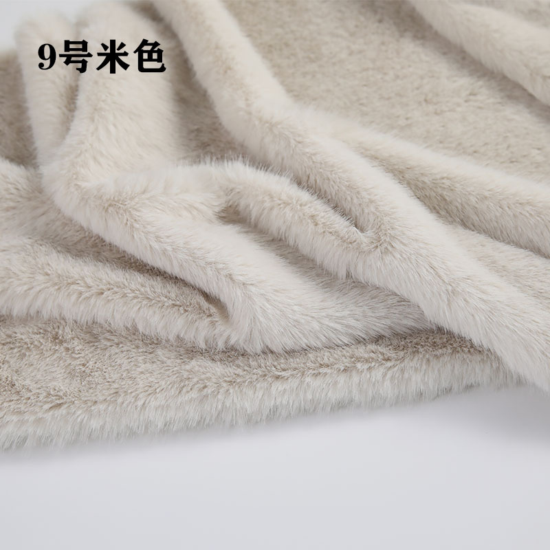 High Low Pile Faux Plush Fabri - Sewing ulasan dan harga