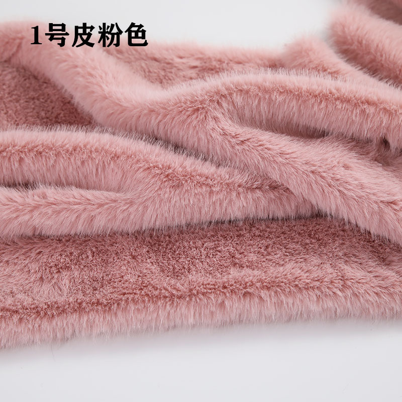 High Low Pile Faux Plush Fabri - Sewing ulasan dan harga