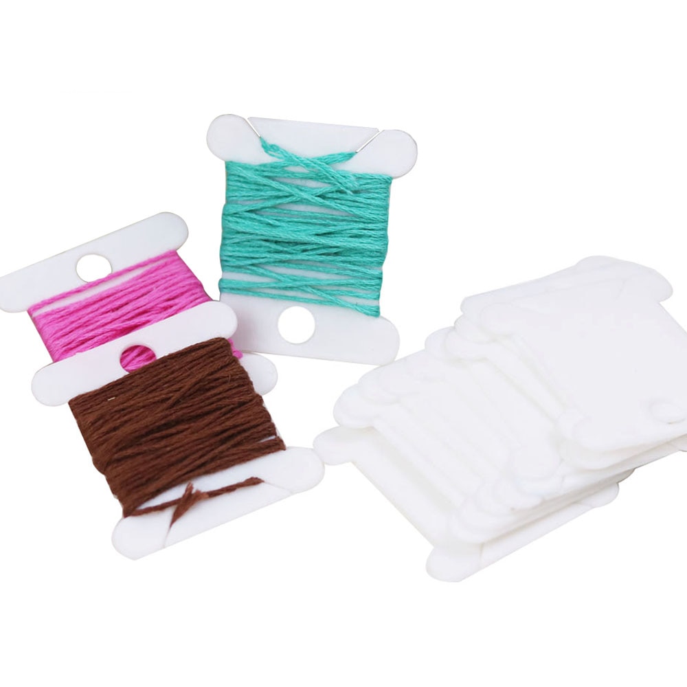 30pcs Plastic Floss Bobbins Se - Cotton Embroidery Thread Skeins ulasan dan harga
