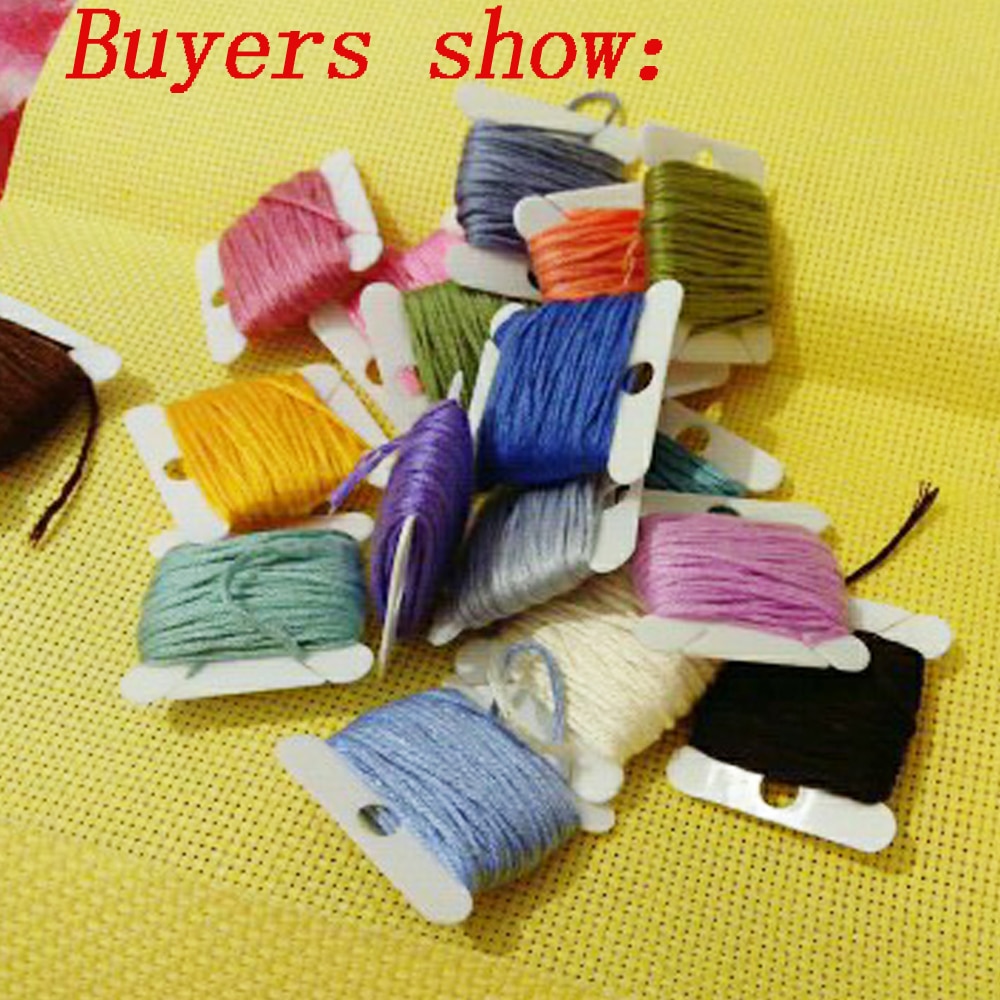 30pcs Plastic Floss Bobbins Se - Cotton Embroidery Thread Skeins ulasan dan harga