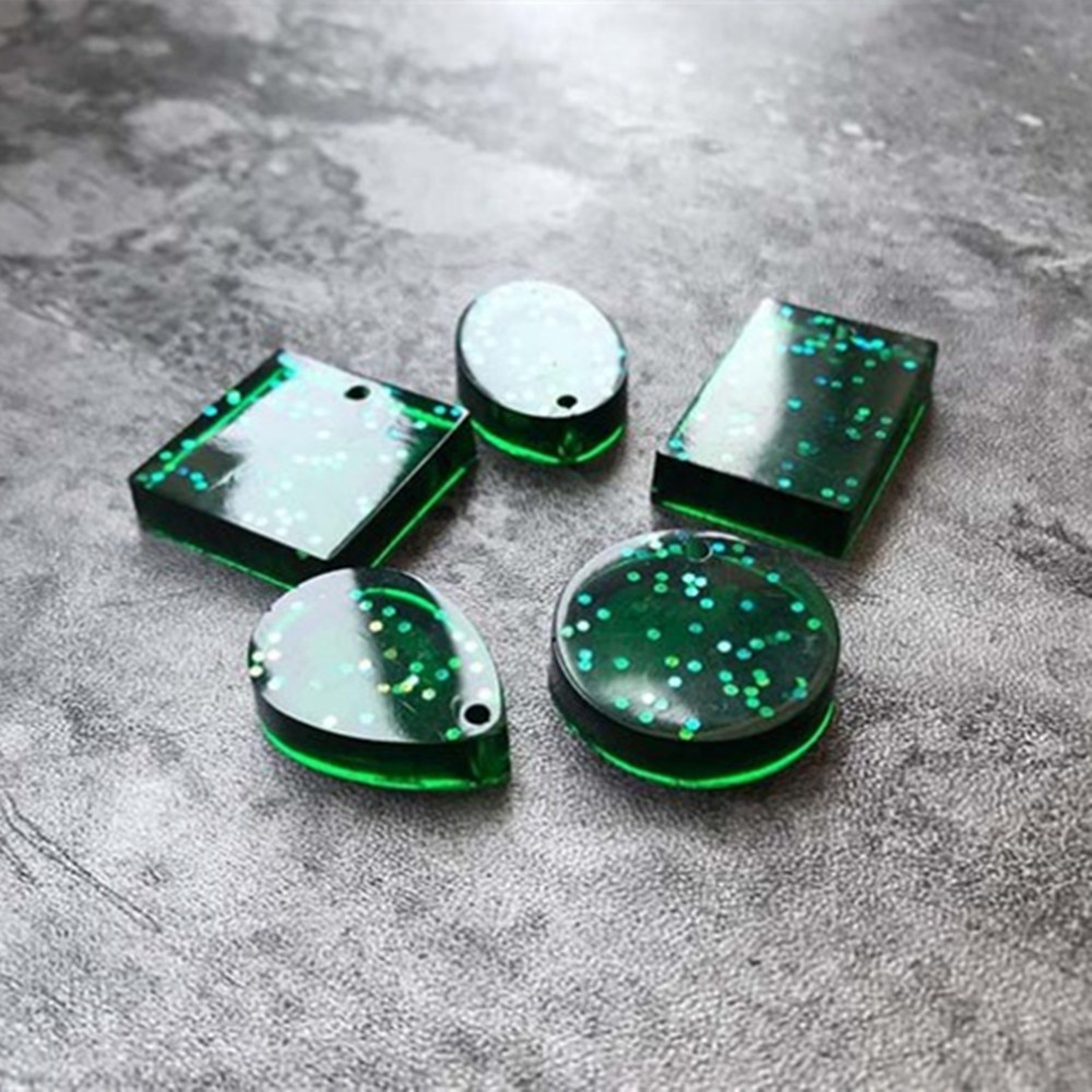 20Pcs/Set DIY Keychain Pendant - Silicone Epoxy Resin Molds Set ulasan dan harga