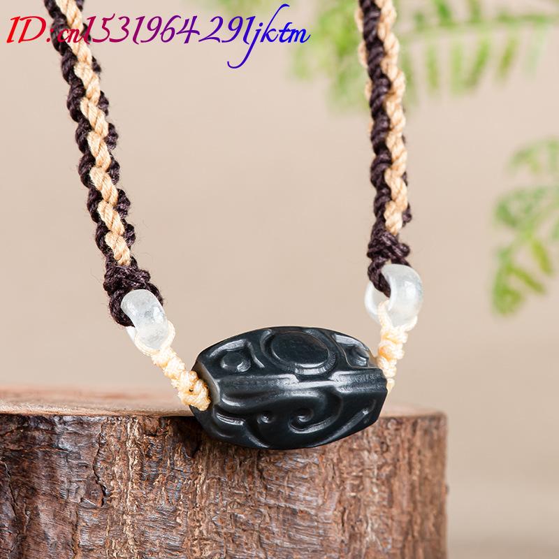 Hetian Jade Carve Bead Pendant - Beading ulasan dan harga