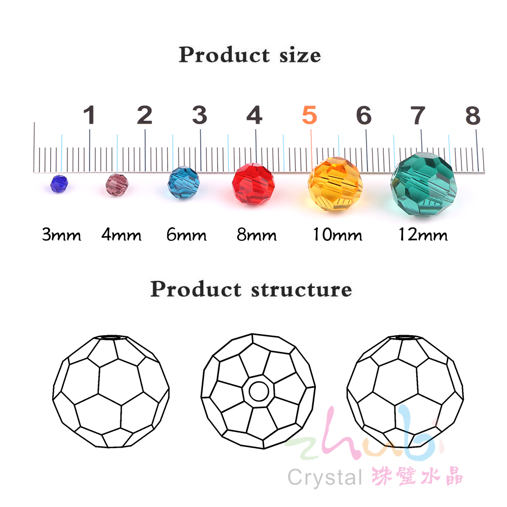 32Facets Round Ball 2mm 3mm 4m - Glass Seed Beads 2Mm Jewelry Making ulasan dan harga