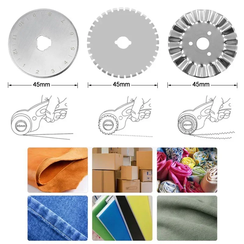 45MM Roller Wheel Knife Cloth  - Rotary Cutter For Fabric 45Mm ulasan dan harga
