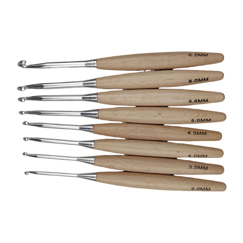 97BA Ergonomic Grip Crochet Ne - Wooden Crochet Hooks Ergonomic Handle ulasan dan harga