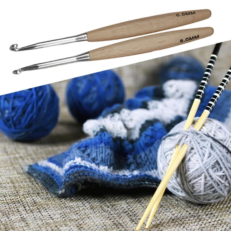 97BA Ergonomic Grip Crochet Ne - Wooden Crochet Hooks Ergonomic Handle ulasan dan harga