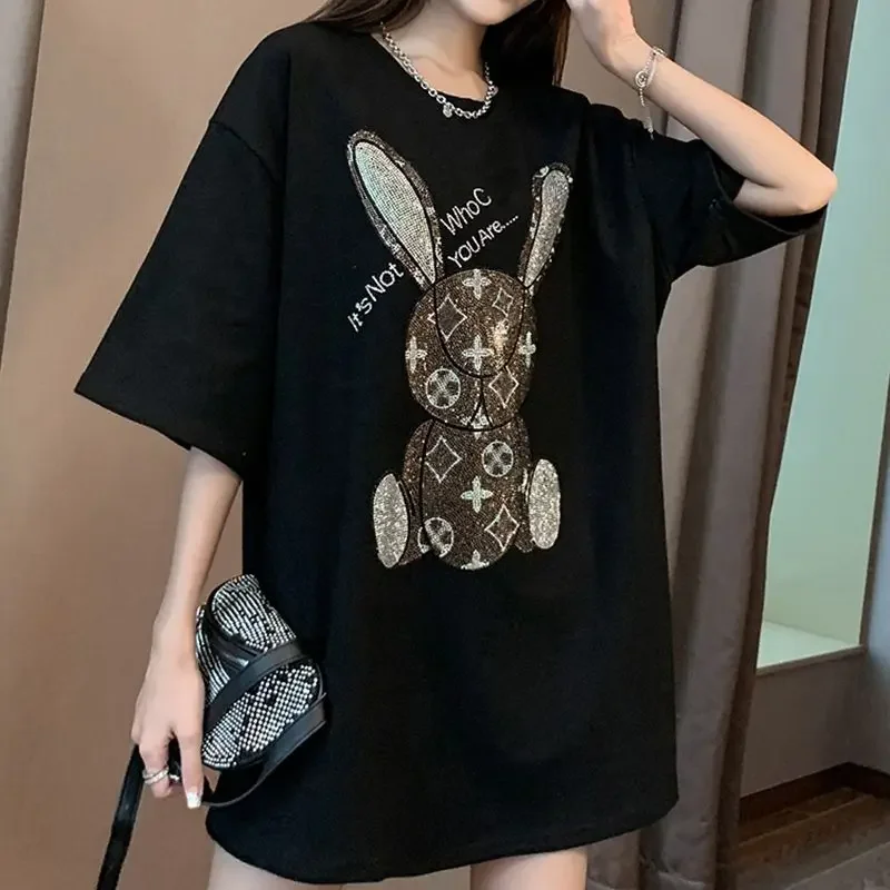 Women's Summer Casual T-Shirt: - Embroidery ulasan dan harga