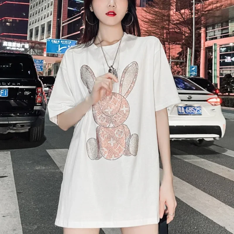 Women's Summer Casual T-Shirt: - Embroidery ulasan dan harga