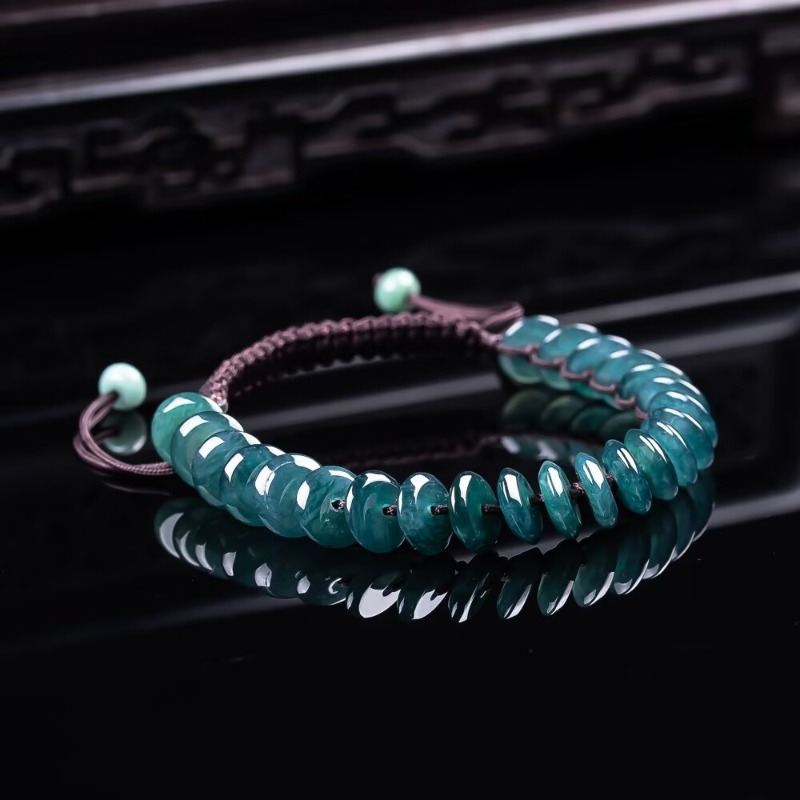 Natural Real Emerald Blue Wate - Beading ulasan dan harga