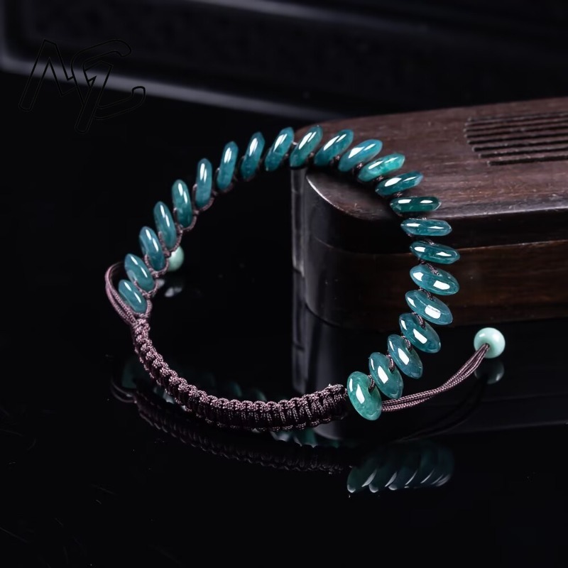 Natural Real Emerald Blue Wate - Beading ulasan dan harga
