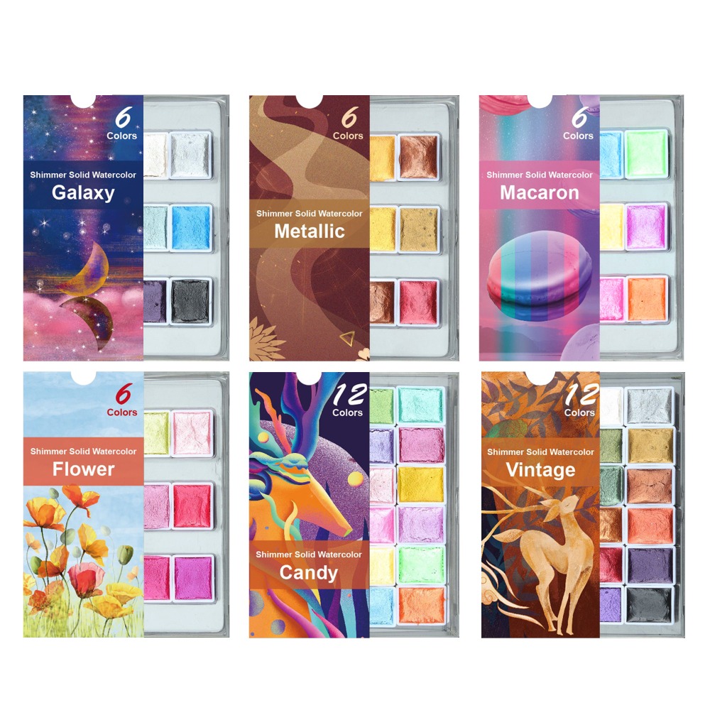 Portable Solid Watercolor Pain - Watercolor Paint Set Solid Pigment ulasan dan harga