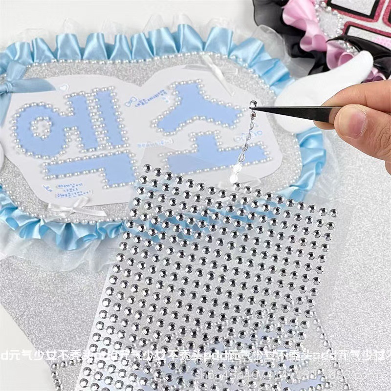 Waterproof Rhinestone Pearl Ch - Scrapbooking ulasan dan harga