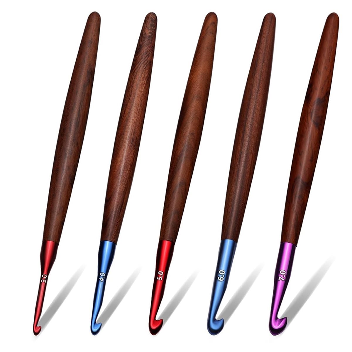2026 New Crochet Hooks Set, Er - Wooden Crochet Hooks Ergonomic Handle ulasan dan harga