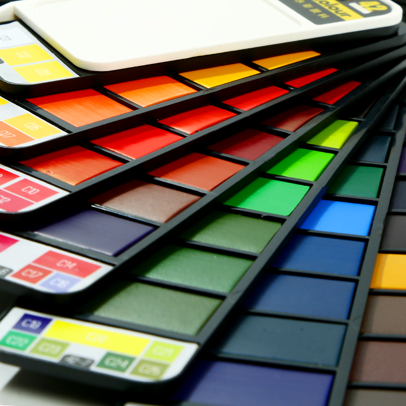 18/25/33/42 Colors Solid Water - Watercolor Paint Set Solid Pigment ulasan dan harga