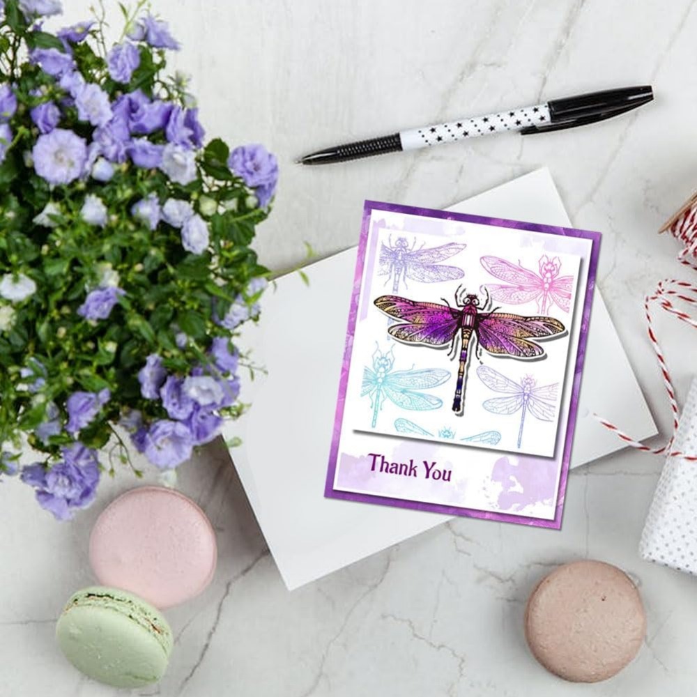 Dragonfly Clear Stamps for DIY - Clear Silicone Stamps For Card Making ulasan dan harga