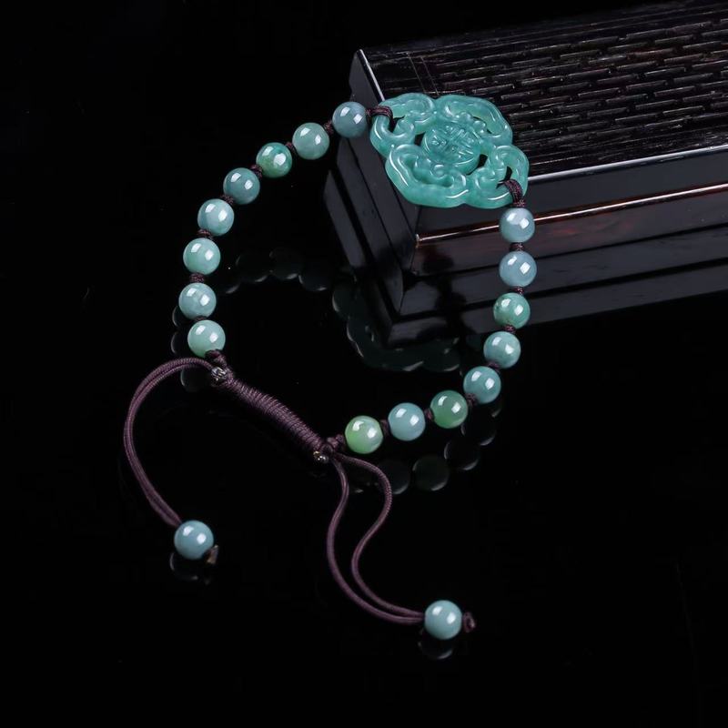 Natural Jadeite A-grade Bracel - Beading ulasan dan harga