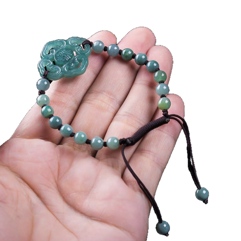 Natural Jadeite A-grade Bracel - Beading ulasan dan harga