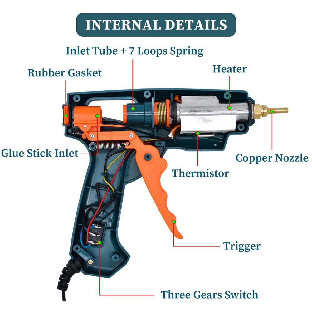 Hot Melt Glue Gun Single， Pack - Hot Melt Glue Gun Cordless ulasan dan harga