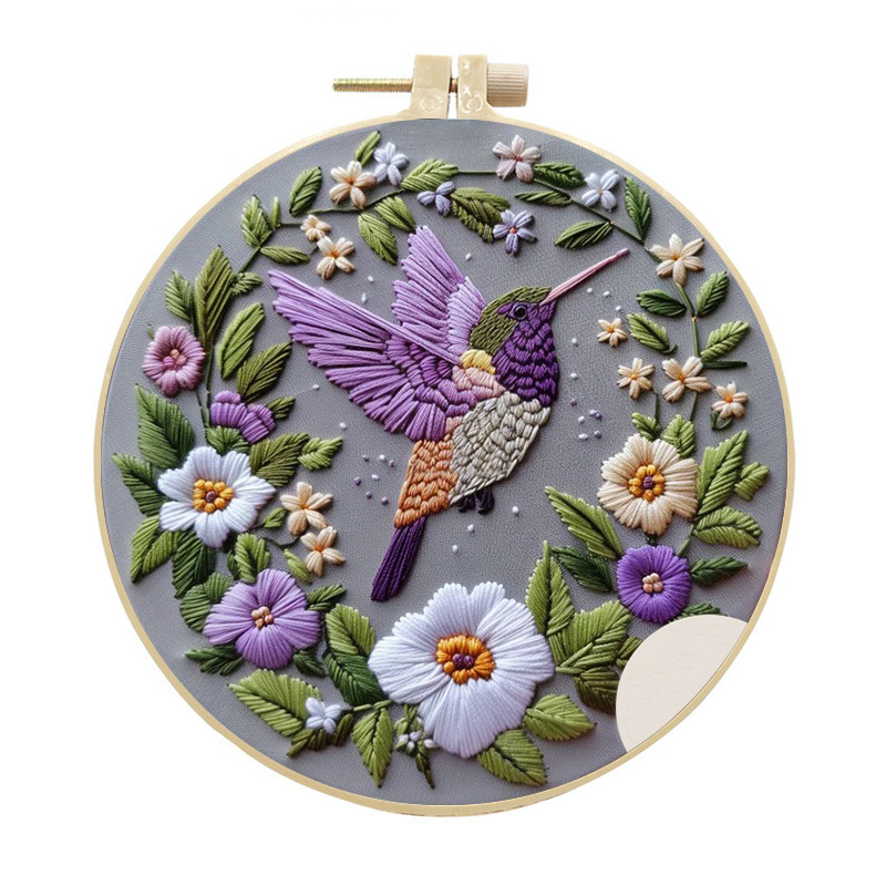 Hummingbird Embroidery Kit for - Cross Stitch Stamped Kits Beginners ulasan dan harga