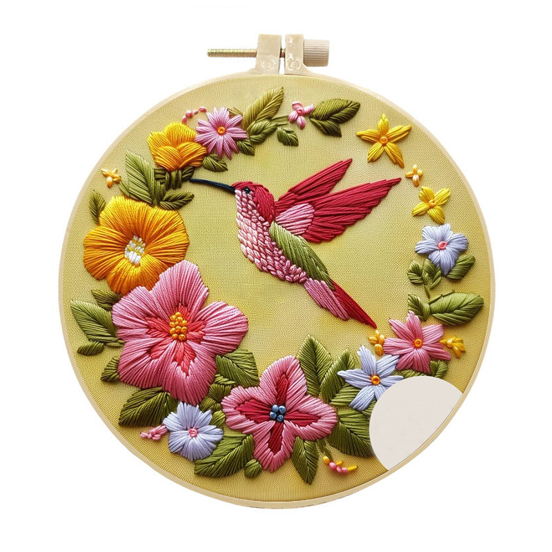 Hummingbird Embroidery Kit for - Cross Stitch Stamped Kits Beginners ulasan dan harga