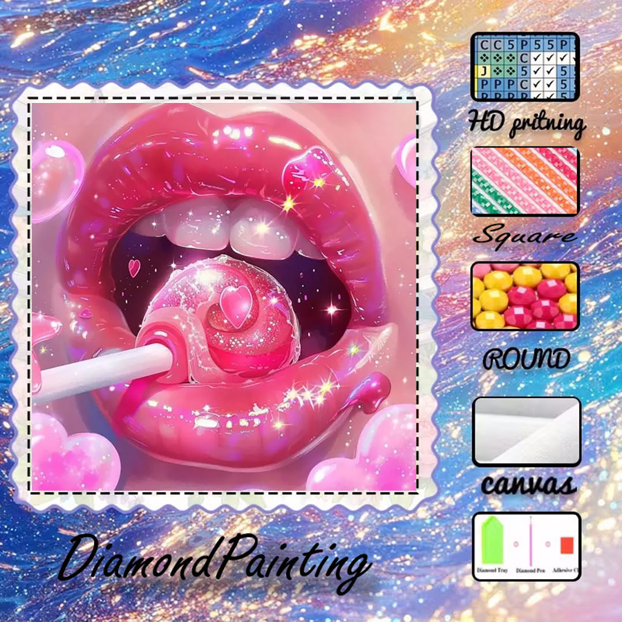 1 piece - 5D-DIY - Flocking cl - 5D Diamond Painting Kit Full Drill ulasan dan harga