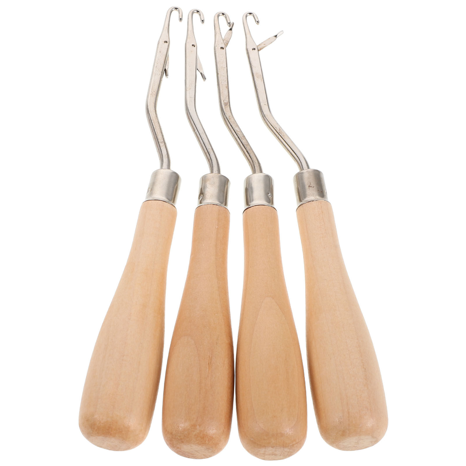 4Pcs Crochet Hooks Ergonomic W - Wooden Crochet Hooks Ergonomic Handle ulasan dan harga