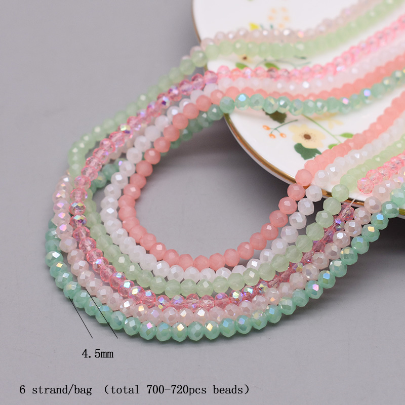 4mm Color scheme 6 strand/bag  - Glass Seed Beads 2Mm Jewelry Making ulasan dan harga
