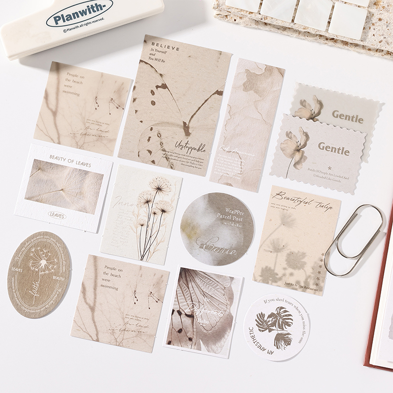 JIANQI 30pcs Vintage Paper for - Vintage Junk Journal Scrapbooking Paper ulasan dan harga